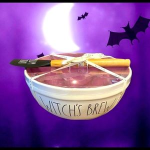 Rae Dunn Witch’s Brew Mixing Bowl + Spatula Halloween